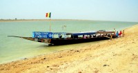 Our pinasse for the Niger River cruise (at least I didn't have to get out and push this time) Mali, Africa
