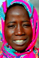 Bozo girl, Niger River, Mali, Africa