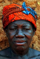 Portrait of a Bobo woman, Bobo-Dioulasso, Burkina Faso, Africa