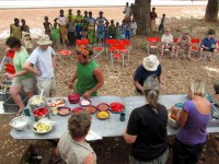Preparing lunch, somewhere in Burkina Faso, Africa Preparing lunch, somewhere in Burkina Faso, Africa