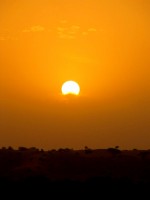 Sunrise over Dogon country, Mali, Africa Sunrise over Dogon country, Mali, Africa