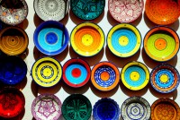 Decorative dishes, Medina,Essaouira, Morocco, Africa