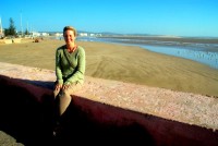 The golden sands of Essaouira beach, Morocco, Africa