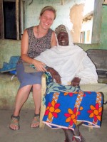 Mariama Fofana (8th generation descendant of Kunta Kinteh), Juffureh, The Gambia, Africa Mariama Fofana (8th generation descendant of Kunta Kinteh), Juffureh, The Gambia, Africa