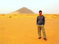 Distand view of Ben Amira and the train tracks, Mauritania, Africa