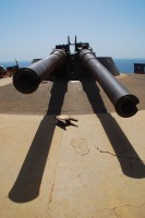 Gun emplacement, Île de Goree, Dakar, Senegal, Africa