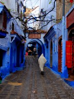 The blue-rinsed medina of Chefchaouen, Morocco, Africa