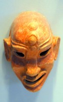 Punic death mask or Orc? Bardo Museum, Tunis, Tunisia, Africa