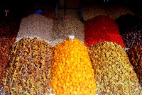 Dried fruit, Djemaa el-Fna, Marrakesh, Morocco, Africa