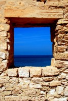View of the Mediterranean Sea from Borj el Ghazi Mustapha, Houmt Souq, Tunisia, Africa