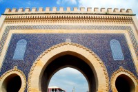 Bab Bou Jeloud Gate, Fes el Bali, Morocco, Africa