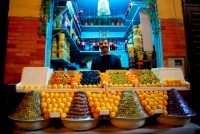 Fruit seller, Medina, Meknes, Morocco, Africa Fruit seller, Medina, Meknes, Morocco, Africa