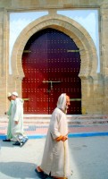Mosque entrance, Essaouira, Morocco, Africa