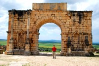 Triumphal Arch, Volubilis, Morocco, Africa