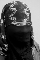 Moslem lady, Marrakesh, Morocco, Africa