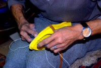 Cobbler, Chouara tanneries, Fes, Morocco, Africa