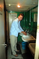 Ablutions block, MV Sinai, Lake Nasser, Sudan-Egypt border