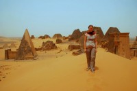 Pyramids of Meroe (featuring the Northern Cemetery) at Begrawiya, Sudan, Africa