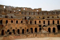 The amphitheater at El Jem, Tunisia, Africa