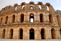 The amphitheater at El Jem, Tunisia, Africa