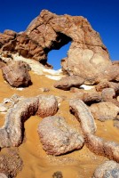 Crystal Mountain (actually a natural arch), White Desert National Park, Egypt, Africa