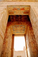 Hieroglyphs, The Mortuary Temple of Ramses III (Medinet Habu), West Bank of the Nile at Luxor, Egypt