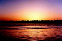 Sunset, Nile River, Egypt, Africa