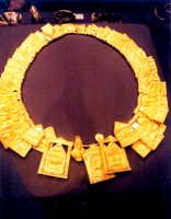 Necklace, funerary accoutrements of Tutankhamun, Egyptian Museum, Cairo, Egypt, Africa