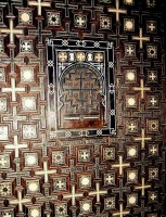 Ivory and wood paneling, Hanging Church, Cairo, Egypt, Africa