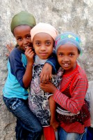 Amhara girls, Harar, Ethiopia, Africa