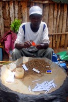 A cigarette-making machine, Jinka market, southwest Ethiopia