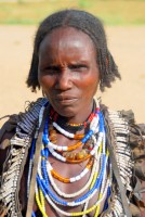 A very persistent Arbore woman, Rift Valley, southern Ethiopia, Africa