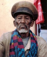 A Jinka man suddenly becomes serious when I turn on the camera