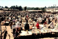 Open-air market, rural Ethiopia, Africa