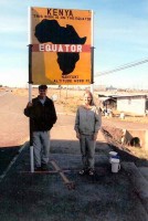 On the equator, near Nanyuki, Kenya, Africa