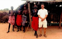 Me and my Samburu brothers, Northern Kenya, Africa