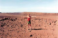 We're here - wherever it is (actually Lake Turkana, Kenya, Africa)