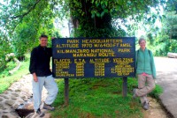 Marangu route trailhead, Kilimanjaro National Park, Tanzania, Africa
