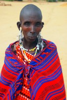Maasai woman, Kenya-Tanzania border, Africa