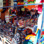 A cornucopia of clothing, Otavalo market, Otavalo, Ecuador
