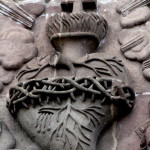 La Compania de Jesus church, exterior detail, heart, Quito, Ecuador
