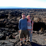 A truly barren volcanic landscape, Isabela Island, Galapagos Islands, Ecuador
