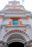 Exterior detail, Old cathedral, Cuenca, Ecuador