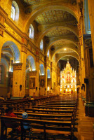 interior, Santo Domingo church, Cuenca, Ecuado