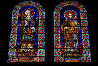 Stain glass windows, Cathedral of the Immaculate Conception, Cuenca, Ecuador