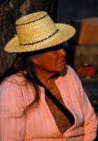 Local Cuenca woman watches the world go by