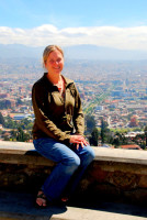 Christi at the mirador de Turi, Cuenca, Ecuador