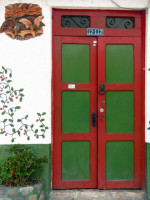 Beautiful door decoration, Cuenca, Ecuador
