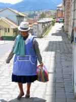 Local indigenous woman, Cuenca, Ecuador