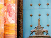 Exterior detail, Cathedral of the Immaculate Conception, Cuenca, Ecuador